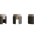 Nordic Stool Classical Retro Stool 3d model