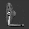 Electric Table Fan With Metal Mesh Cover And Sturdy Stand Design