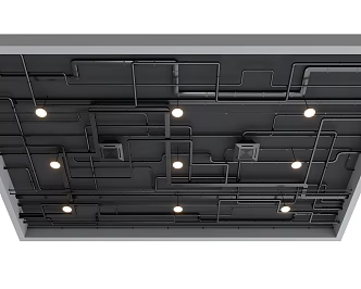 Industrial LOFT pipe ceiling fire pipe 3d model