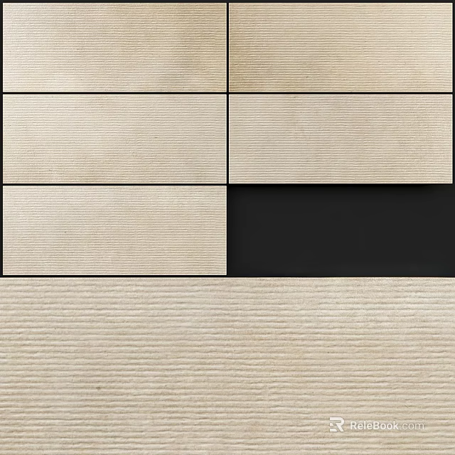 Modern TV Background Wall Design With Light Panels Dark Accent And Textured Surface 3d model