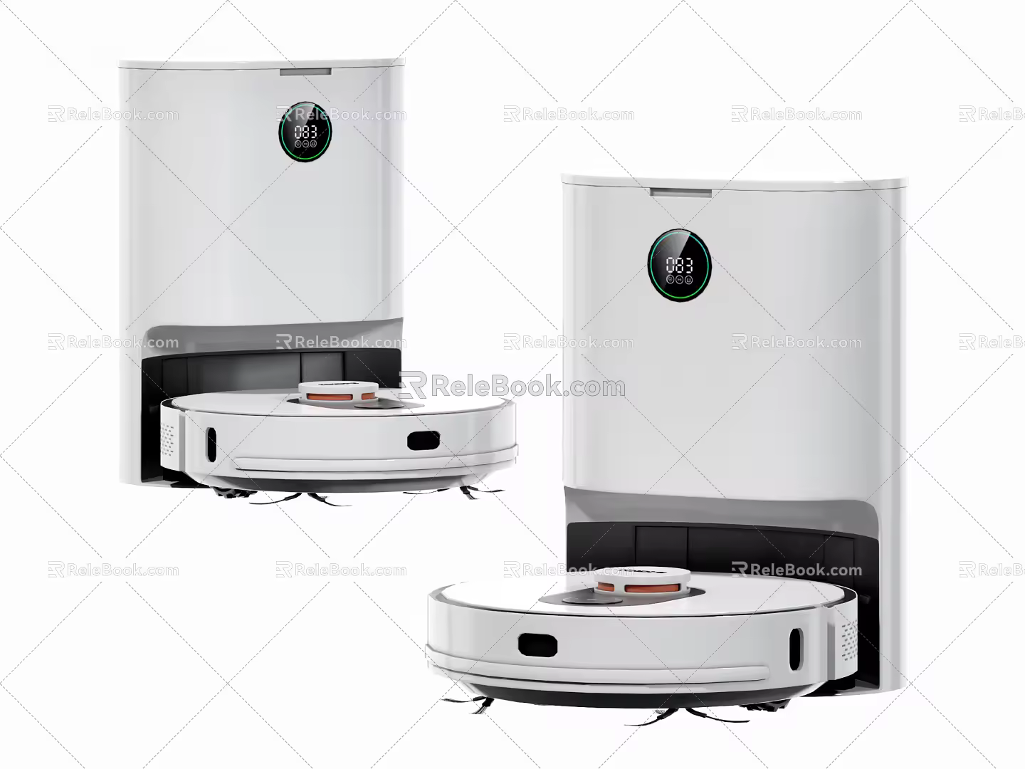 Modern sweeping robot intelligent millet sweeping robot 3d model