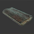 Natural Plant Root Slice With Brown Textured Surface And Organic Wooden Texture
