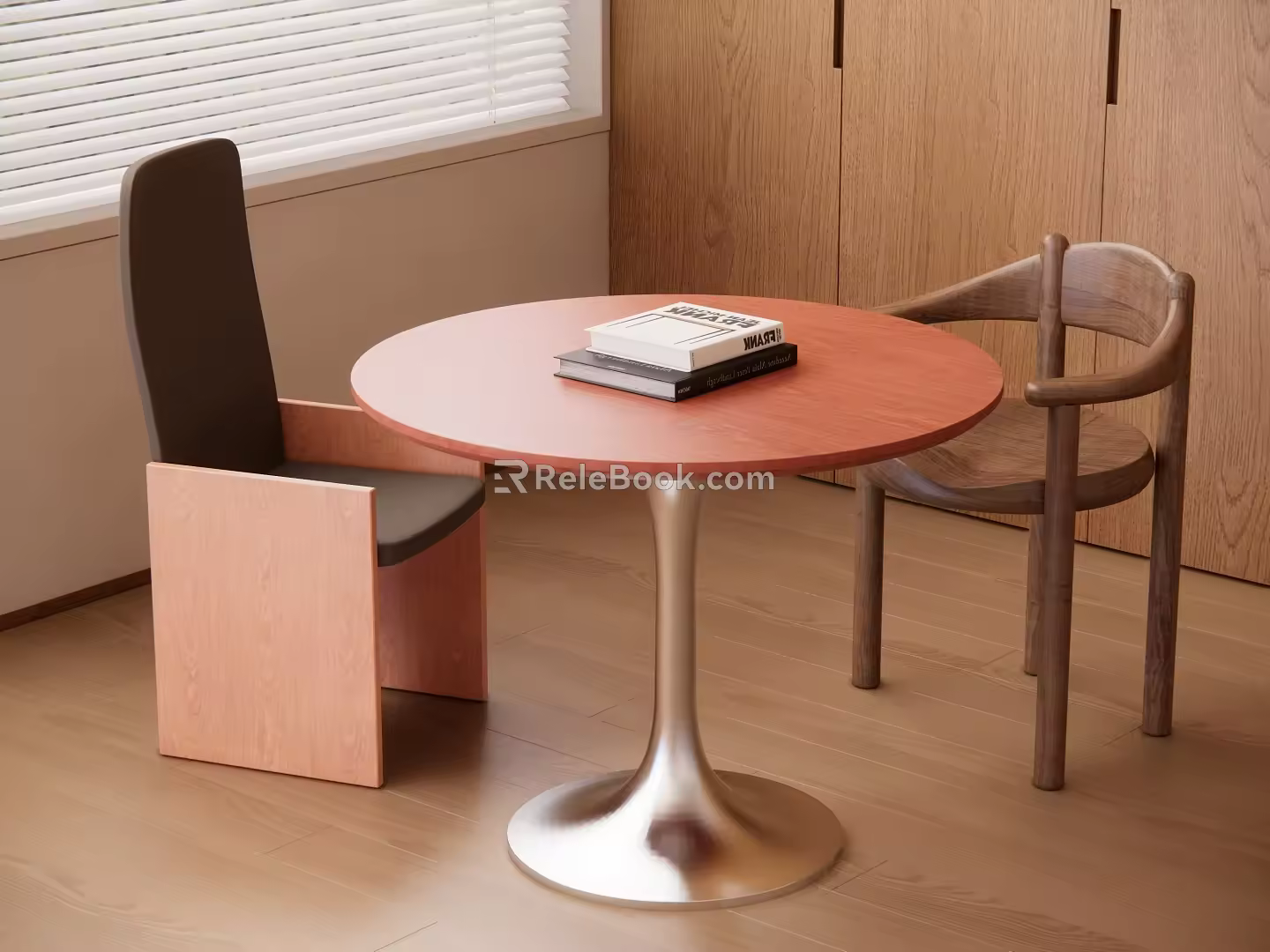 Modern Middle Ancient Style Casual Table and Chair Dining Table and Chair 3d model