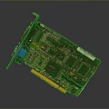 High Quality Computer Motherboard With Various Electronic Components Integrated Circuits And Expansion Interfaces 3d model