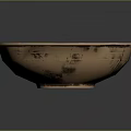 Elegant Copper Bowl With Intricate Engraved Patterns For Home Use