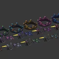 Game And Movie Mechanical Characters With Robotic Armor Weapon And Detailed Designs