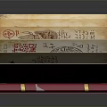 Open Book Filled With Banknotes And Red Cover Book With Golden Hand