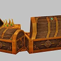 Open Treasure Chests Filled With Gold Coins Bars And Jewelry Scattered Around Them