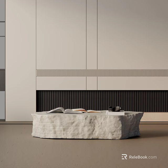 Modern Sofa Coffee Table Set With Marble Top And Fabric Upholstery Design 3d model 
