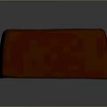 Delicious Red Colored Chocolate Bar With Multiple Squares On Gray Background 3d model