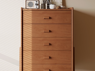 Ancient Five-bucket Cabinet model