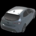 Silver Modern Compact Hatchback With Sleek Body And Sporty Alloy Wheels