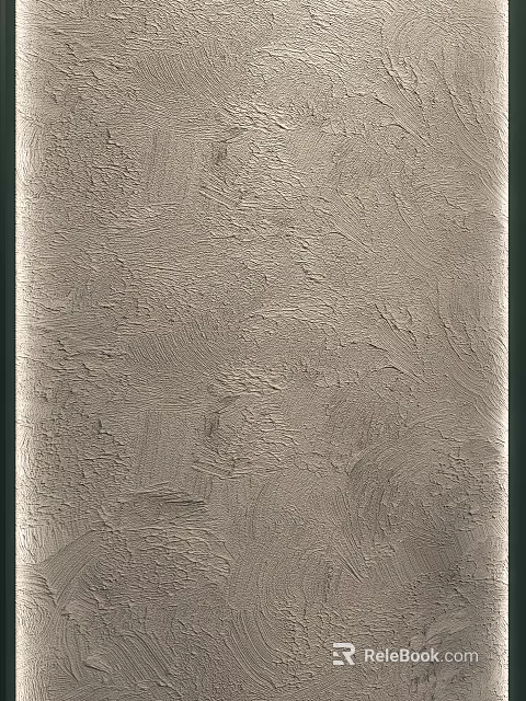 Gray Background Wall With Rough Textured Surface For Modern Interior Decor 3d model 