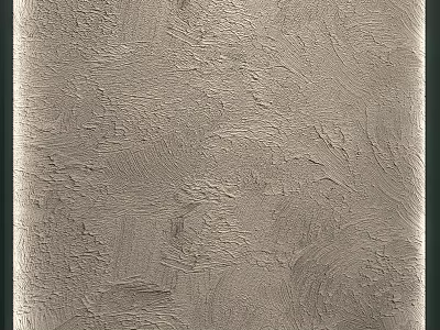 Gray Background Wall With Rough Textured Surface For Modern Interior Decor 3d model