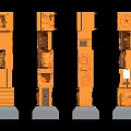 Sanxingdui landscape column 3d model
