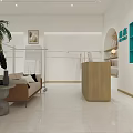 Stylish Clothing Store Interior With Mannequins Clothing Displays And Shiny Floor Reflections