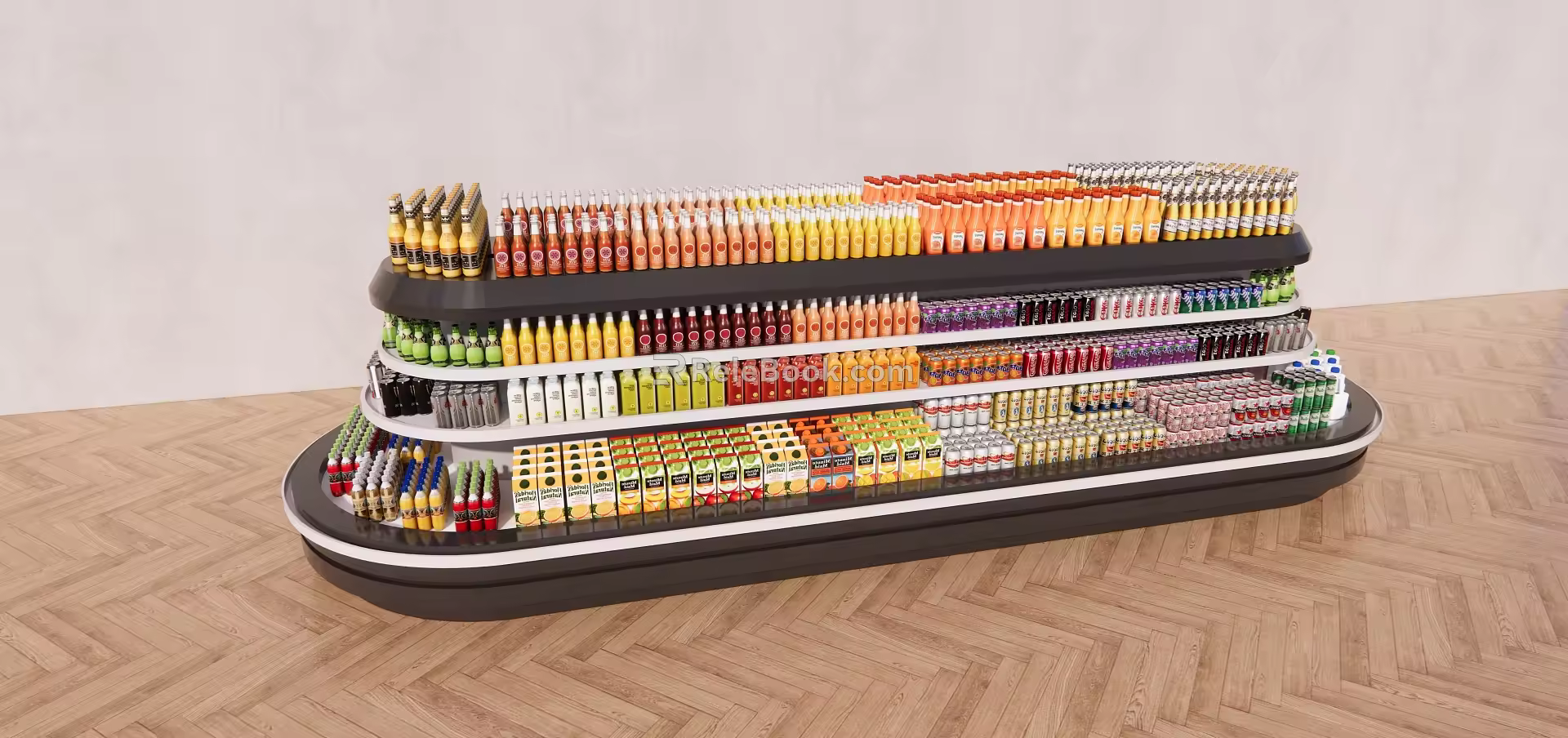 shelf open freezer shelf 3d model