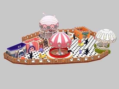 Naughty Castle 3D Model Shopping Mall Kindergarten 3d model