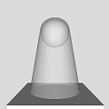 modern table lamp glass table lamp 3d model