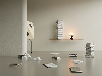 Modern Books 3d model