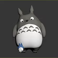 Totoro Cartoon Characters Virtual Characters Fantasy Characters Magic Characters Virtual Characters Animation Characters 3d model