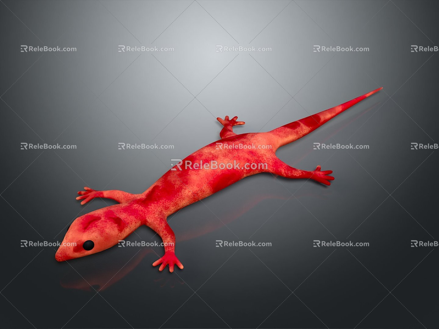 Lizard Anime Lizard Cartoon Lizard Reptile Cold Blooded Animal Reptile Reptile 3d model