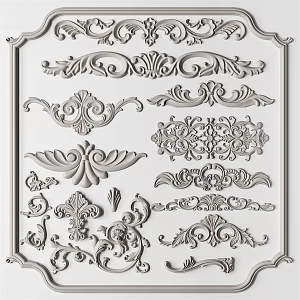 Jianou carved plaster carved 3d model