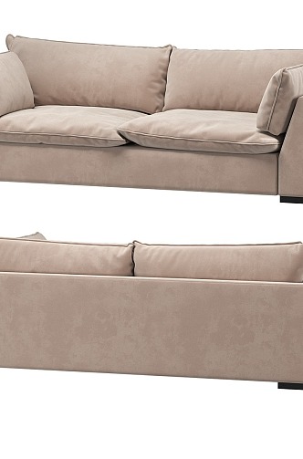 Double sofa 3d model