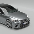 Lu sports car Lexus LS500 Primary Color Medium Quality 3d model