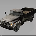 Old Vintage Rusty Truck With Open Wooden Bed And Weathered Exterior Design