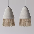 Quiet chandelier rattan chandelier 3d model