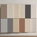 Wall Panels With Various Colors And Textures For Home Interior Design