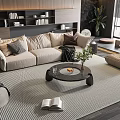 Modern Sofa Coffee Table Combination Sofa Coffee Table 3d model