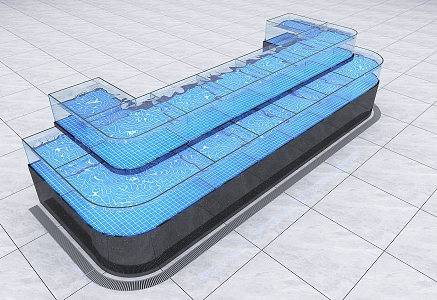 Tianlong, 5th Floor, Modern Seafood Pond 3d model