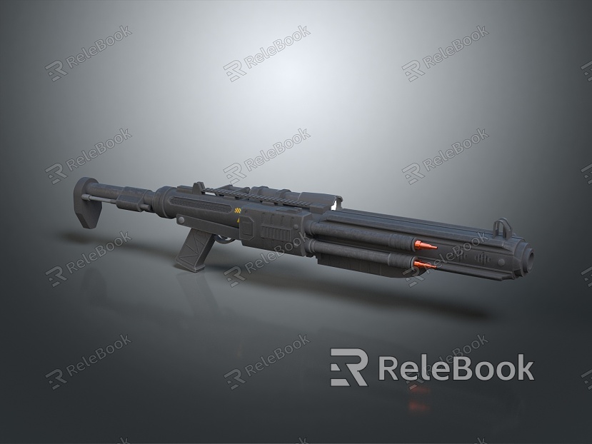 Sci-fi gun Sci-fi rifle rifle semi-automatic rifle combat rifle battle rifle carbine model