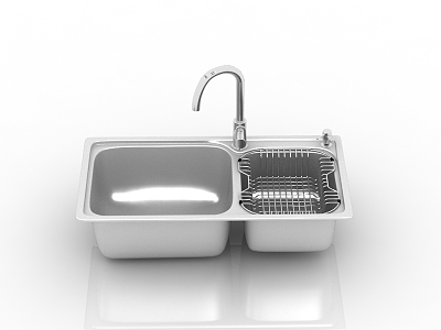 Modern Kitchen Washing Basin Star Basin 3d model