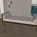 bed end stool 3d model