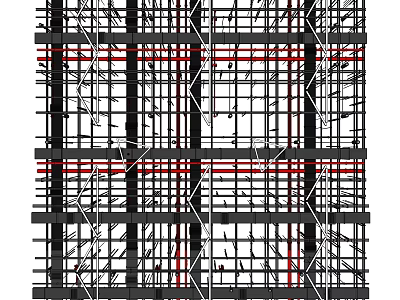 Ceiling Grid Framework Installation Structure For Modern Construction Support Design 3d model