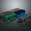 Toolbox tin box iron box plastic box container realistic 3d model