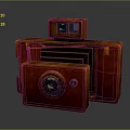 Vintage Electronic Camera With Leather Cover Classic Design And Functional Lens
