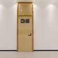 Modern Decorative Wooden Wall Decor Panel Above Door On Minimalist White Home Interior Wall