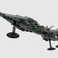 LEGO toy spaceship sci-fi aircraft fighter battleship 3d model