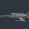 U.S. Air Force Military Fighter Jet With Sleek Silver Body And Cockpit Design