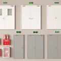 Fire Safety Equipment And Fire Doors With Various Designs And Colors