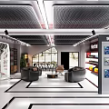 Modern Fitness Gym Reception Area Interior Design