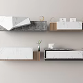 Modern Reception Desk Front Desk 3d model