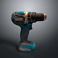 Blue And Black Cordless Handheld Drill With Rechargeable Battery Professional Power Tool