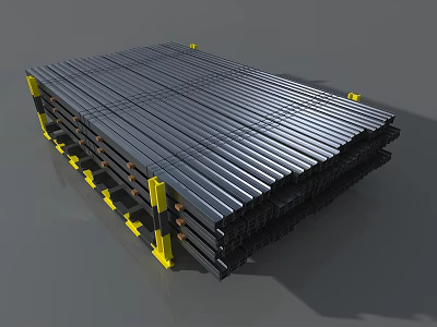 Modern I-beam I-beam raw material 3d model