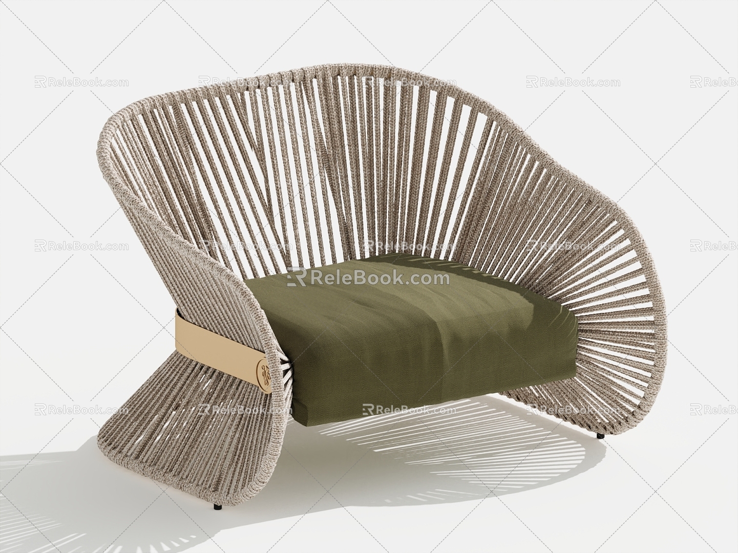 Qui Single Sofa Rattan Sofa Leisure Chair model