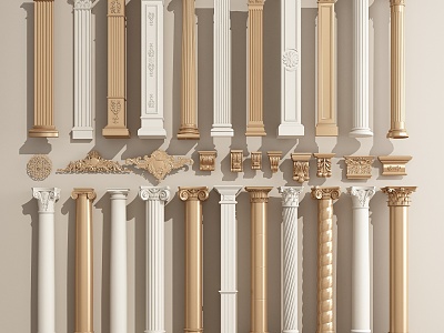 European Roman Column 3d model